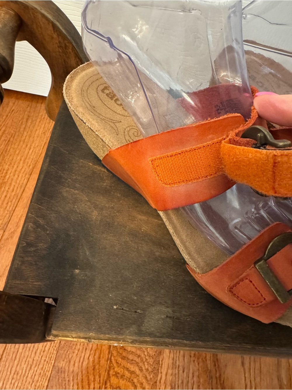 Taos Sandals Womens 8.5 Burnt Orange Leather - Picture 4 of 8